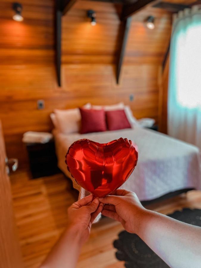 Chale Romantico Com Banheira De Hidromassagem E Lareira Bom Retiro  Eksteriør billede